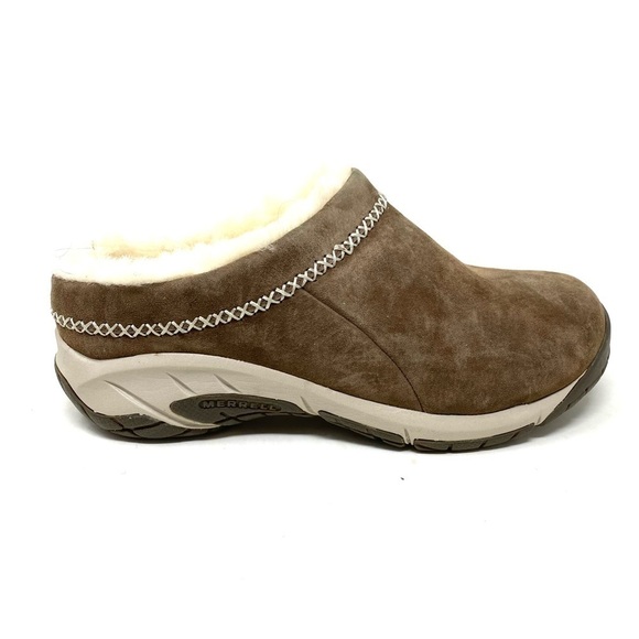 Merrell Encore Ice 4 Suede Slip Ons Stone - Picture 1 of 9